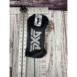 PXG Driver Head Cover #1 Gray Letters and Light Camo w/ Quick-Stick Cart Magnet